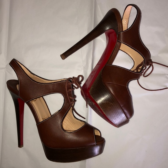 Christian Louboutin Shoes - Christian Louboutin Serena LaceUp Platform Sandals